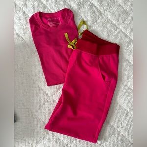 Fig’s Set. Long sleeve salta seamless small. Zamora jogger scrub pants medium